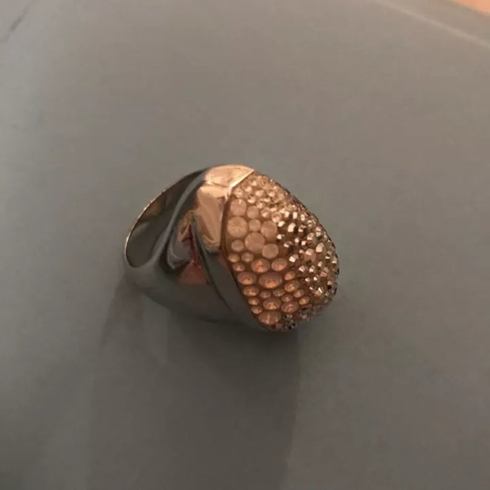 Authentic Swarovski Signed Opal Silver Nighttime … - image 2